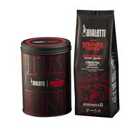 Bialetti Café moulu Stranger Things - Boîte métallique + sachet 250 g, mélange Hawkins 50% Arabica 50% Robusta, édition collector avec design de la série