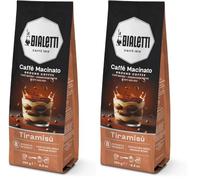 Bialetti Café moulu universel 250 g - Mélange aromatisé au Tiramisu, compatible cafetière Moka, French Press et machines espresso (Lot de 2)
