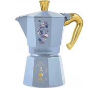 Cafetière italienne - BIALETTI - Moka express - Collection Birdgerton - 6 tasses - 250 ml - Bleu / Fleurs
