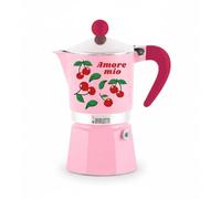 Bialetti Cafetière italienne Amore Mio Rainbow 3 tasses 130 ml Aluminium Rouge cerises