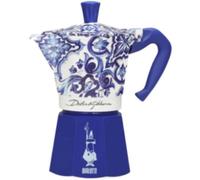 Bialetti - Cafetière Italienne Moka Express Bleu Dolce Gabbana - Capacité 6 Tasses