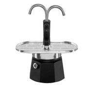 Bialetti Cafetière Mini Express 2 Tasses Aluminium Et Poignée Nylon