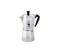 Bialetti cafetière Moka Express 12 tasses, poignée anti-brûlure, non adaptée à l