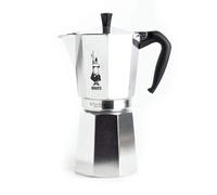 Bialetti cafetière Moka Express 18 tasses, poignée anti-brûlure, non adaptée à l