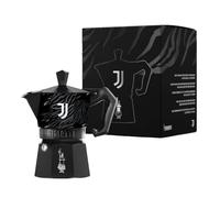 Bialetti Cafetière Moka Express Juventus, non compatible avec l’induction, aluminium, argent, 3 tasses (130 ml)