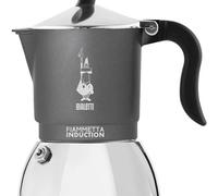 Bialetti Fiammetta Cafetière à Induction, 4 Tasses (150 ML), Convient à Tous Les Feux, Design élégant, Gris