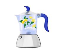 Bialetti cafetière Moka Fiammetta Induction Dolce Far Rien 2 tasses, bleu citron