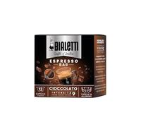 Bialetti Caffè d'Italia, boîte de 12 capsules, saveur chocolat, compatible avec les machines Bialetti à système fermé, 100 % aluminium