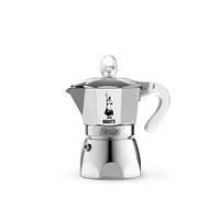 Bialetti Cafetière Moka Dama Pure Ice – 1 tasse (67 ml) en aluminium, non compatible induction