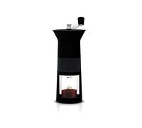 Bialetti DCDESIGN03 Macinacaffè Manuale (con regolatore del Grado di macinatura del caffè), 1/3/6 Tazze, Black, Nero