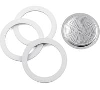 Set Bialetti 3 Joints + 1 Filtre Pour Cafetière Alu 3/4 Tasses