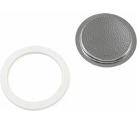Bialetti Dichtung und Filter für Espressokocher Moka Express / New Moka Induction / Brikka, Ersatzteil, Ersatz, Dichtungsring, Ø 63 mm, 800039