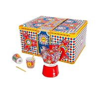 Bialetti Dolce & Gabbana - Ensemble de tasses à moka Express et expresso, feu direct (cafetière, machine à expresso, makinetta)