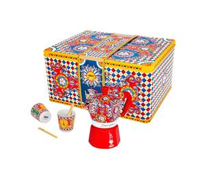 Bialetti Dolce & Gabbana - Ensemble de tasses à moka Express et expresso, feu direct (cafetière, machine à expresso, makinetta)