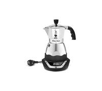 BIALETTI Espresso électrique EASY TIMER 6 tasses Alu / Noir argent