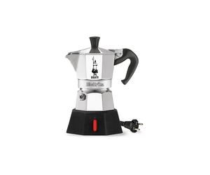 BIALETTI Espresso électrique MOKA 2 tasses Alu / Noir argent