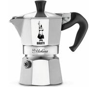 Bialetti Espressokocher Moka Express La Mokina, 1 Tasse, Espresso, Espressokanne, Kaffeebereiter, Aluminium, Silber, 40 ml, 2380