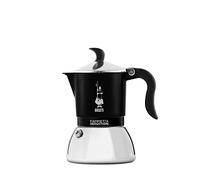 Bialetti Fiammetta Cafetière à Induction, 4 Tasses (150 ML), Convient à Tous Les Feux, Design élégant, Noir