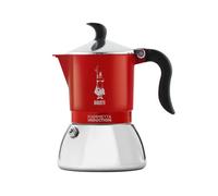 Bialetti Cafetière à induction Fiammetta 4 tasses 150 ml tous feux design élégant Rouge