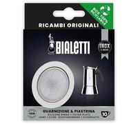 Bialetti Joints d'étanchéité et plaque filtrante, Machine à café : accessoires, Argent, Blanc