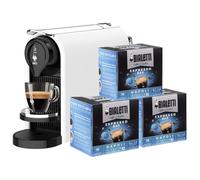 Bialetti Machine à café expresso Gioia PLUS pour capsules – 48 capsules – Blanc
