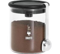 Bialetti Verre à Café Moka 250g (avec Bouchon) Verre, Noir, Transparent.