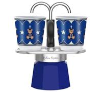 Bialetti Ensemble Mini Express Noël 2025 – Cafetière moka aluminium bleue