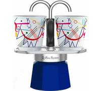 BIALETTI Mini Express Cafetière espresso bleue, 2 tasses