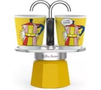 BIALETTI Mini Express Cafetière espresso jaune, 2 tasses