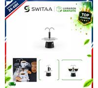Bialetti Mini Express Kandinsky Cafetière moka 2 tasses 90 ml Aluminium