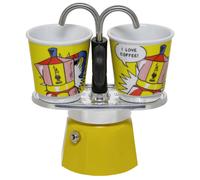 Bialetti Mini Express Lichtenstein - Cafetière - 90 ml - Multicolore