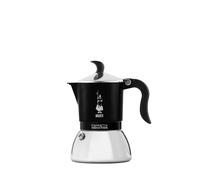 Bialetti Cafetière à induction Fiammetta, 2 tasses (100 ml), tous feux, design élégant, noir