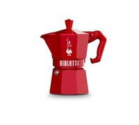 BIALETTI Moka Exclusive 6 Coupes en Rouge