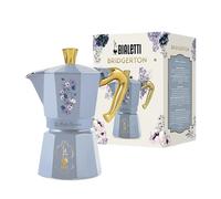 Bialetti Moka Express Bridgerton 6 tasses, Poignée antibrûlure, Ne convient pas à l’induction, 6 tasses (270ml), Aluminium