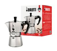 Bialetti Moka Express Cafetière à moka 0,3 L Aluminium, Noir