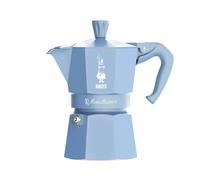 Bialetti Moka Express Cielo Étoilé Cafetière en aluminium, 1 tasse, céruléum, Manuel, Finition mate pour café moulu