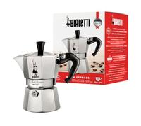Bialetti - Moka Express: La Cafetière Expresso Iconique, Le Vrai Café Italien, Cafetière 1 Tasse (60 Ml), Aluminium, Argenté