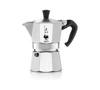Bialetti - Moka Express: La Cafetière Expresso Iconique, Le Vrai Café Italien, Cafetière Moka 4 Tasses (190 Ml), Aluminium, Argenté
