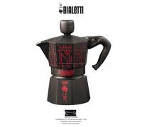 Bialetti Moka Express Stranger Things 3 Tasses 130 ml Noir Rouge Acier Moka