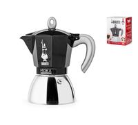 Bialetti Moka Induction 1,4 L 6 Tasses Noir, Argent