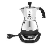Bialetti - 6093 - Easy Timer - Cafetière Italienne Electrique en Inox - 6 Tasses - Noir/Gris - 270 ml
