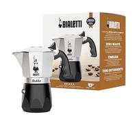Bialetti New Brikka, Moka Pot, la seule cafetière capable de faire un expresso crémeux, 4 tasses, aluminium