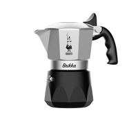 Bialetti New Brikka 2023, Moka pot, la seule cafetière capable de faire un expresso crémeux, 2 tasses, Aluminium et Noir