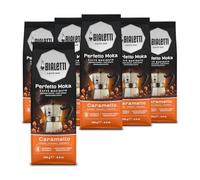 Bialetti Perfetto Moka Café Moulu, Caramel, 1,5 Kg - 6 x 250 g
