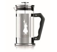 Bialetti Presse à café Preziosa, filtre à piston pour café ou thé, corps en acier inoxydable et récipient en verre borosilicaté, lavable au lave-vaisselle, 350 ml, pour 3 tasses (Lot de 6)