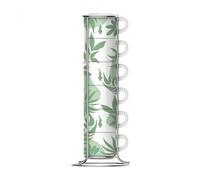 Bialetti Primavera Set de 6 tasses à espresso sur pied - Vert