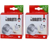 Bialetti Ricambi, Includes 1 Funnel Filter, Compatible with Moka Express, Fiammetta, Break, Happy, Dama, Moka Melody Sport, Alpina, Moka Timer and Rainbow (3 cups) (Lot de 2)