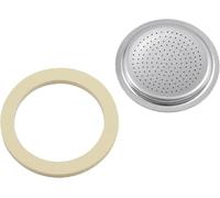 Joints Bialetti pour 2 théières moka à induction - 1 joints + 1 passoire