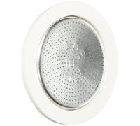 Bialetti Ricambi, Includes 1 Gasket and 1 Plate, Compatible with Moka Express 3/4 Cups, Moka Induction, Orzo Express and Brikka 0800039