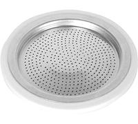 Bialetti Ricambi, Includes 1 Gasket and 1 Plate, Compatible with Moka express 6 cups, Moka Induction, Orzo Express and Brikka, Non Applicable, Argenté.